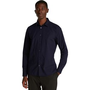 Calvin Herren Hemd Slim Stretch Shirt Langarm, Blau (Night Sky), S Calvin Herren Hemd Slim Stretch Shirt Langarm, Blau (Night Sky), S