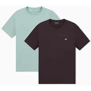 Giorgio Armani Man's Endurance 2-Pack Crew Neck T-Shirt Brown S Regular Fit, braun, S Giorgio Armani Man's Endurance 2-Pack Crew Neck T-Shirt Brown S Regular Fit, braun, S