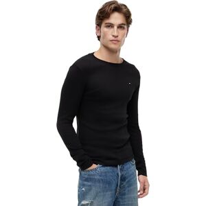 Tommy Jeans Herren Tjm Original Rib Longsleeve Tee Dm0dm04409 Langarm Strickoberteile, Schwarz (Tommy Black), XL EU Tommy Jeans Herren Tjm Original Rib Longsleeve Tee Dm0dm04409 Langarm Strickoberteile, Schwarz (Tommy Black), XL EU