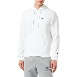 Champion Legacy Basics Powerblend Fleece Sweatshirt mit Kapuze, Weiß, XL Herren FW23, Bianco, XL Champion Legacy Basics Powerblend Fleece Sweatshirt mit Kapuze, Weiß, XL Herren FW23, Bianco, XL
