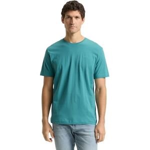TOM TAILOR Herren 1045833 T-Shirt, 11065 Teal, M EU TOM TAILOR Herren 1045833 T-Shirt, 11065 Teal, M EU