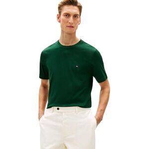 Tommy Hilfiger Herren T-Shirt Kurzarm Seasonal Solid Tee mit Rundhalsausschnitt, Grün (Nocturnal Green), L Tommy Hilfiger Herren T-Shirt Kurzarm Seasonal Solid Tee mit Rundhalsausschnitt, Grün (Nocturnal Green), L