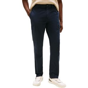 Tommy Hilfiger Herren Cargo Hose Denton Twill mit Taschen, Blau (Desert Sky), 32W/34L Tommy Hilfiger Herren Cargo Hose Denton Twill mit Taschen, Blau (Desert Sky), 32W/34L