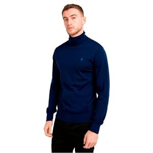 G-STAR Herren Premium Core Turtle Knitted Sweater, Blau (Imperial Blue D25177-D847-1305), XL G-STAR Herren Premium Core Turtle Knitted Sweater, Blau (Imperial Blue D25177-D847-1305), XL