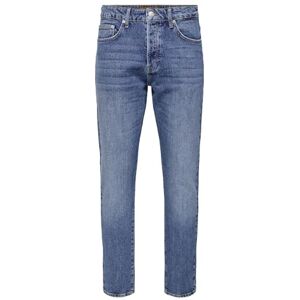 Only & Sons Herren Denim Jeans Regular Fit 5-Pocket Style Hose Verkürzt mit Knopfleiste ONSYOKE Only & Sons Herren Denim Jeans Regular Fit 5-Pocket Style Hose Verkürzt mit Knopfleiste ONSYOKE