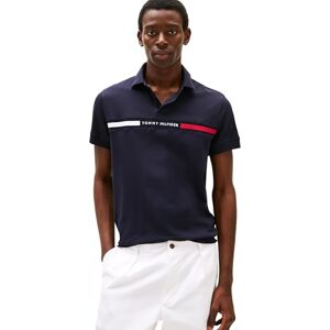 Tommy Hilfiger Herren Poloshirt Kurzarm Chest Insert Regular Fit, Blau (Desert Sky), XS Tommy Hilfiger Herren Poloshirt Kurzarm Chest Insert Regular Fit, Blau (Desert Sky), XS