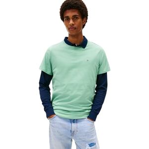 Tommy Jeans Herren TJM Xslim Jersey Tee Dm0dm04411 S/S T-Shirt, Green (Cloudy Jade), XS EU Tommy Jeans Herren TJM Xslim Jersey Tee Dm0dm04411 S/S T-Shirt, Green (Cloudy Jade), XS EU