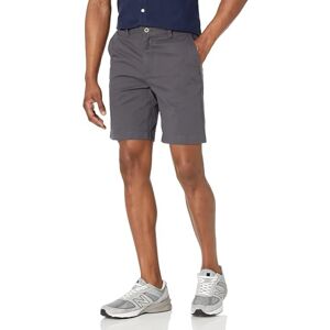 Amazon Essentials Herren Slim-Fit-Chinoshorts, 23cm, Dunkelgrau, 33W Amazon Essentials Herren Slim-Fit-Chinoshorts, 23cm, Dunkelgrau, 33W