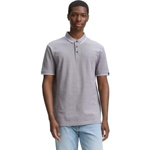 TOM TAILOR Denim Herren 1045586 Poloshirt, 38110-Pavement Grey White Two Tone, L TOM TAILOR Denim Herren 1045586 Poloshirt, 38110-Pavement Grey White Two Tone, L