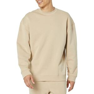 Amazon Essentials Herren Sweatshirt mit Rundhalsausschnitt und übergroßer Passform (erhältlich in Big & Tall), Bräunen, L Amazon Essentials Herren Sweatshirt mit Rundhalsausschnitt und übergroßer Passform (erhältlich in Big & Tall), Bräunen, L