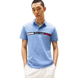 Tommy Hilfiger Herren Poloshirt Kurzarm Chest Insert Regular Fit, Blau (Brisk Blue), M Tommy Hilfiger Herren Poloshirt Kurzarm Chest Insert Regular Fit, Blau (Brisk Blue), M