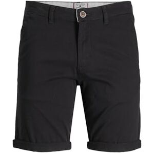 JACK & JONES Plus Men's Jpstdave Jjchino AKM Pls Chino Shorts, Black, 48 JACK & JONES Plus Men's Jpstdave Jjchino AKM Pls Chino Shorts, Black, 48