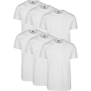 Urban Classics Herren Basic Tee 6-Pack T-Shirt, Weiß (Wht/Wht/Wht/Wht/Wht/Wht 02258), Large (Herstellergröße: L) (6er Pack) Urban Classics Herren Basic Tee 6-Pack T-Shirt, Weiß (Wht/Wht/Wht/Wht/Wht/Wht 02258), Large (Herstellergröße: L) (6er Pack)