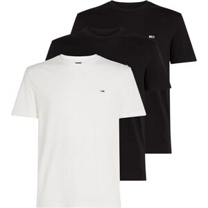 Tommy Jeans Herren 3er Pack T-Shirts Kurzarm aus Baumwolle, Mehrfarbig (Ecru/Black/Black), 3XL Tommy Jeans Herren 3er Pack T-Shirts Kurzarm aus Baumwolle, Mehrfarbig (Ecru/Black/Black), 3XL