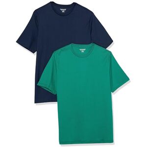 Amazon Essentials Herren T-Shirt Regular Fit Kurzarm Rundhalsausschnitt 2er Pack Grün/Navy Medium Amazon Essentials Herren T-Shirt Regular Fit Kurzarm Rundhalsausschnitt 2er Pack Grün/Navy Medium