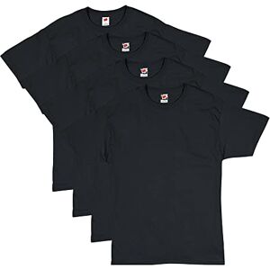 Hanes Herren Essential-T Baumwolle T-Shirt 4er-Pack, Our Best Kurzarm Shirt, Superweiche Baumwolle, Multipack, Schwarz, Mittel Hanes Herren Essential-T Baumwolle T-Shirt 4er-Pack, Our Best Kurzarm Shirt, Superweiche Baumwolle, Multipack, Schwarz, Mittel