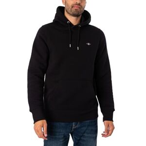GANT Herren Reg Shield Hoodie Kapuzenpullover, Schwarz, M EU GANT Herren Reg Shield Hoodie Kapuzenpullover, Schwarz, M EU