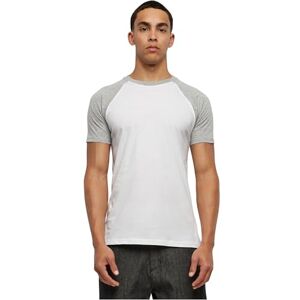 Urban Classics Herren Raglan Contrast Tee – Kurzarm T-Shirt aus Baumwolle mit farblich abgesetzten Ärmeln im sportlichen Raglan Stil für Freizeit & Streetwear,Wht/Gry,XL Urban Classics Herren Raglan Contrast Tee – Kurzarm T-Shirt aus Baumwolle mit farblich abgesetzten Ärmeln im sportlichen Raglan Stil für Freizeit & Streetwear,Wht/Gry,XL