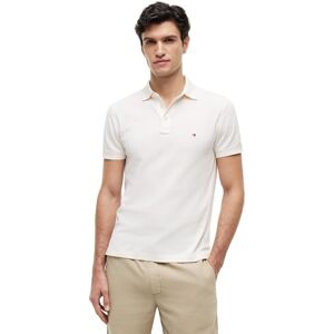 Tommy Hilfiger Herren Poloshirt Kurzarm 1985 Slim Fit, Elfenbein (Ivory Petal), M Tommy Hilfiger Herren Poloshirt Kurzarm 1985 Slim Fit, Elfenbein (Ivory Petal), M