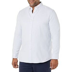 Amazon Essentials Herren Langärmliges Hemd aus Stretch-Oxford in normaler Passform (erhältlich in Big & Tall), Puderblau Vertikale Streifen, XL Amazon Essentials Herren Langärmliges Hemd aus Stretch-Oxford in normaler Passform (erhältlich in Big & Tall), Puderblau Vertikale Streifen, XL
