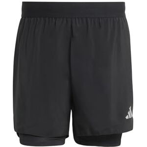 Adidas Herren Adi365 Running Essentials 2In1 Shorts, Black, XL Adidas Herren Adi365 Running Essentials 2In1 Shorts, Black, XL