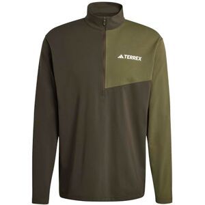 Adidas Herren Terrex Multi Climacool Half Zip Long Sleeve Shirt, Shadow Olive, XL Adidas Herren Terrex Multi Climacool Half Zip Long Sleeve Shirt, Shadow Olive, XL