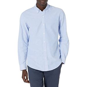 Amazon Essentials Herren Langärmliges Hemd aus Stretch-Oxford in normaler Passform (erhältlich in Big & Tall), Puderblau, M Amazon Essentials Herren Langärmliges Hemd aus Stretch-Oxford in normaler Passform (erhältlich in Big & Tall), Puderblau, M