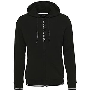 Giorgio Armani Herren French Terry Hoodie Kapuzenpullover, Schwarz (Black 1200), S Giorgio Armani Herren French Terry Hoodie Kapuzenpullover, Schwarz (Black 1200), S
