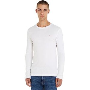 Tommy Jeans Herren Tjm Original Rib Longsleeve Tee Dm0dm04409 Langarm Strickoberteile, Weiß, XL EU Tommy Jeans Herren Tjm Original Rib Longsleeve Tee Dm0dm04409 Langarm Strickoberteile, Weiß, XL EU