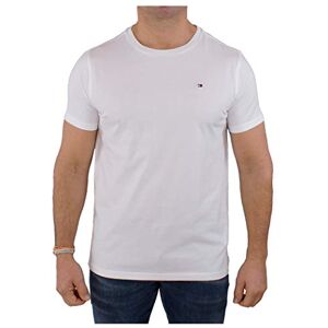 Tommy Hilfiger Herren T-Shirt Kurzarm Rundhalsausschnitt, Weiß (White), M Tommy Hilfiger Herren T-Shirt Kurzarm Rundhalsausschnitt, Weiß (White), M