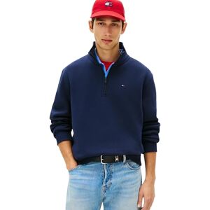 Tommy Jeans Herren TJM Reg Fleece 1/4 Zip Mock Neck DM0DM20339 Sweatshirt mit halbem Reißverschluss, Blau (Dark Night Navy), M Tommy Jeans Herren TJM Reg Fleece 1/4 Zip Mock Neck DM0DM20339 Sweatshirt mit halbem Reißverschluss, Blau (Dark Night Navy), M