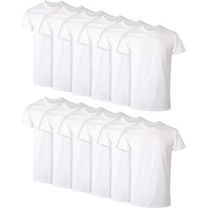 Hanes Herren Weiß T-Shirt Pack erhältlich Feuchtigkeitsableitende Hemden 100% Baumwolle Unterhemden für Herren, Multipack, 12 Stück in Weiß, Groß Hanes Herren Weiß T-Shirt Pack erhältlich Feuchtigkeitsableitende Hemden 100% Baumwolle Unterhemden für Herren, Multipack, 12 Stück in Weiß, Groß