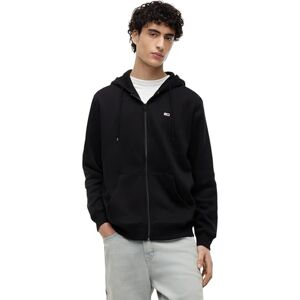 Tommy Jeans Herren TJM Reg Flag Zip Fleece Thru Dm0dm20743 Kapuzenpullover Mit Durchgehendem Reißverschluss, Black (Black), L EU Tommy Jeans Herren TJM Reg Flag Zip Fleece Thru Dm0dm20743 Kapuzenpullover Mit Durchgehendem Reißverschluss, Black (Black), L EU