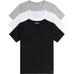 Tommy Hilfiger Herren 3er Pack T-Shirts Kurzarm Stretch V-Ausschnitt, Mehrfarbig (Black/White/Grey Heather), L Tommy Hilfiger Herren 3er Pack T-Shirts Kurzarm Stretch V-Ausschnitt, Mehrfarbig (Black/White/Grey Heather), L