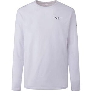 Pepe Jeans Herren Original Basic 2 Long N T-shirt, Weiß (White), L Pepe Jeans Herren Original Basic 2 Long N T-shirt, Weiß (White), L