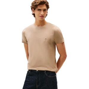 Tommy Hilfiger Herren Stretch Slim Fit Tee Mw0mw10800 S/S T-Shirt, Beige (Coastal Taupe), XXL Tommy Hilfiger Herren Stretch Slim Fit Tee Mw0mw10800 S/S T-Shirt, Beige (Coastal Taupe), XXL
