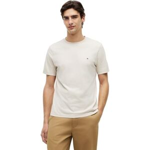 Tommy Hilfiger Herren T-Shirt Kurzarm Seasonal Solid Tee mit Rundhalsausschnitt, Elfenbein (Newsprint), M Tommy Hilfiger Herren T-Shirt Kurzarm Seasonal Solid Tee mit Rundhalsausschnitt, Elfenbein (Newsprint), M