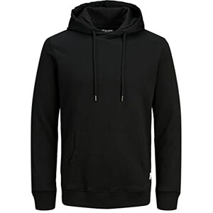 JACK & JONES Herren Jjebasic Noos Hooded Sweatshirt, Schwarz, XL EU JACK & JONES Herren Jjebasic Noos Hooded Sweatshirt, Schwarz, XL EU