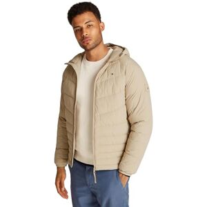 Tommy Hilfiger Herren Steppjacke Mix Quilt mit Kapuze, Beige (Sandalwood), 3XL Tommy Hilfiger Herren Steppjacke Mix Quilt mit Kapuze, Beige (Sandalwood), 3XL
