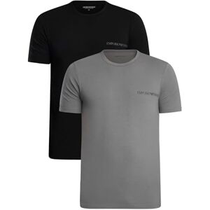 Giorgio Armani Man's Core Logoband 2-Pack Crew Neck T-Shirt Black M Regular Fit, Schwarz, M Giorgio Armani Man's Core Logoband 2-Pack Crew Neck T-Shirt Black M Regular Fit, Schwarz, M