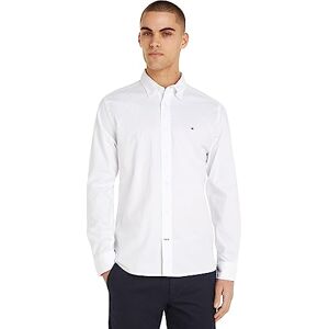 Tommy Hilfiger CORE 1985 Flex Oxford RF Shirt Freizeithemden Herren, Weiß (White), S Tommy Hilfiger CORE 1985 Flex Oxford RF Shirt Freizeithemden Herren, Weiß (White), S
