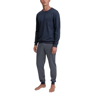 CALIDA Relax Imprint Bündchen-Pyjama, Schlafanzug Herren, 100% Baumwolle, pflegeleicht, elastisch & formstabil, in Single Jersey Coastal Fjord 58-60 CALIDA Relax Imprint Bündchen-Pyjama, Schlafanzug Herren, 100% Baumwolle, pflegeleicht, elastisch & formstabil, in Single Jersey Coastal Fjord 58-60