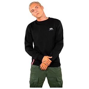 Alpha Basic Sweater Small Logo Sweatshirt für Herren Black Alpha Basic Sweater Small Logo Sweatshirt für Herren Black