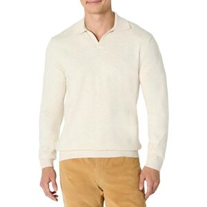 Amazon Essentials Herren Langarm-Polopullover aus Strick, Regular Fit, Sand Heide, XS Amazon Essentials Herren Langarm-Polopullover aus Strick, Regular Fit, Sand Heide, XS