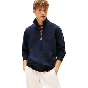Tommy Hilfiger Herren Sweatshirt mit Reißverschluss Essential Fleece mit Stehkragen, Blau (Desert Sky), XL Tommy Hilfiger Herren Sweatshirt mit Reißverschluss Essential Fleece mit Stehkragen, Blau (Desert Sky), XL