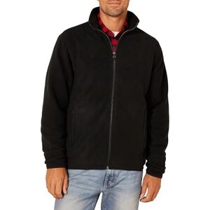 Amazon Essentials Herren Fleecejacke mit durchgehendem Reißverschluss (in Big und Tall erhältlich), Schwarz, M Amazon Essentials Herren Fleecejacke mit durchgehendem Reißverschluss (in Big und Tall erhältlich), Schwarz, M