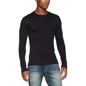 Tommy Jeans Herren Tjm Original Rib Longsleeve Tee Dm0dm04409 Langarm Strickoberteile, Schwarz (Tommy Black), S EU Tommy Jeans Herren Tjm Original Rib Longsleeve Tee Dm0dm04409 Langarm Strickoberteile, Schwarz (Tommy Black), S EU