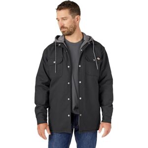 Dickies , Herren, Hemdjacke mit Fleecekapuze, legere Passform, Schwarz, L Dickies , Herren, Hemdjacke mit Fleecekapuze, legere Passform, Schwarz, L