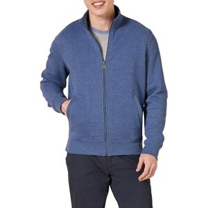 Amazon Essentials Men's Full-Zip Fleece Mock Neck Sweatshirt Sweater, -Blue Heather, Medium Amazon Essentials Men's Full-Zip Fleece Mock Neck Sweatshirt Sweater, -Blue Heather, Medium