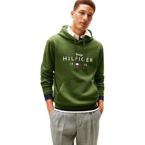 Tommy Hilfiger Herren Hoodie Brand Love mit Logo, Grün (Mountain Pine), L Tommy Hilfiger Herren Hoodie Brand Love mit Logo, Grün (Mountain Pine), L